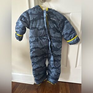 Columbia Infant Snuggly Bunny Snow Suit Bunting Navy 18-24 m